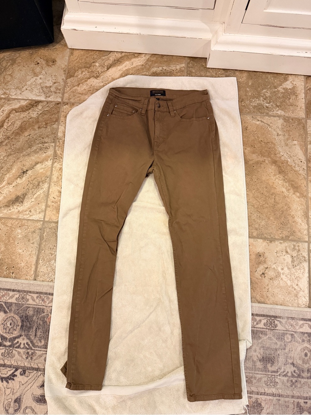 Brother Slim Straight Brown/Tan Pants